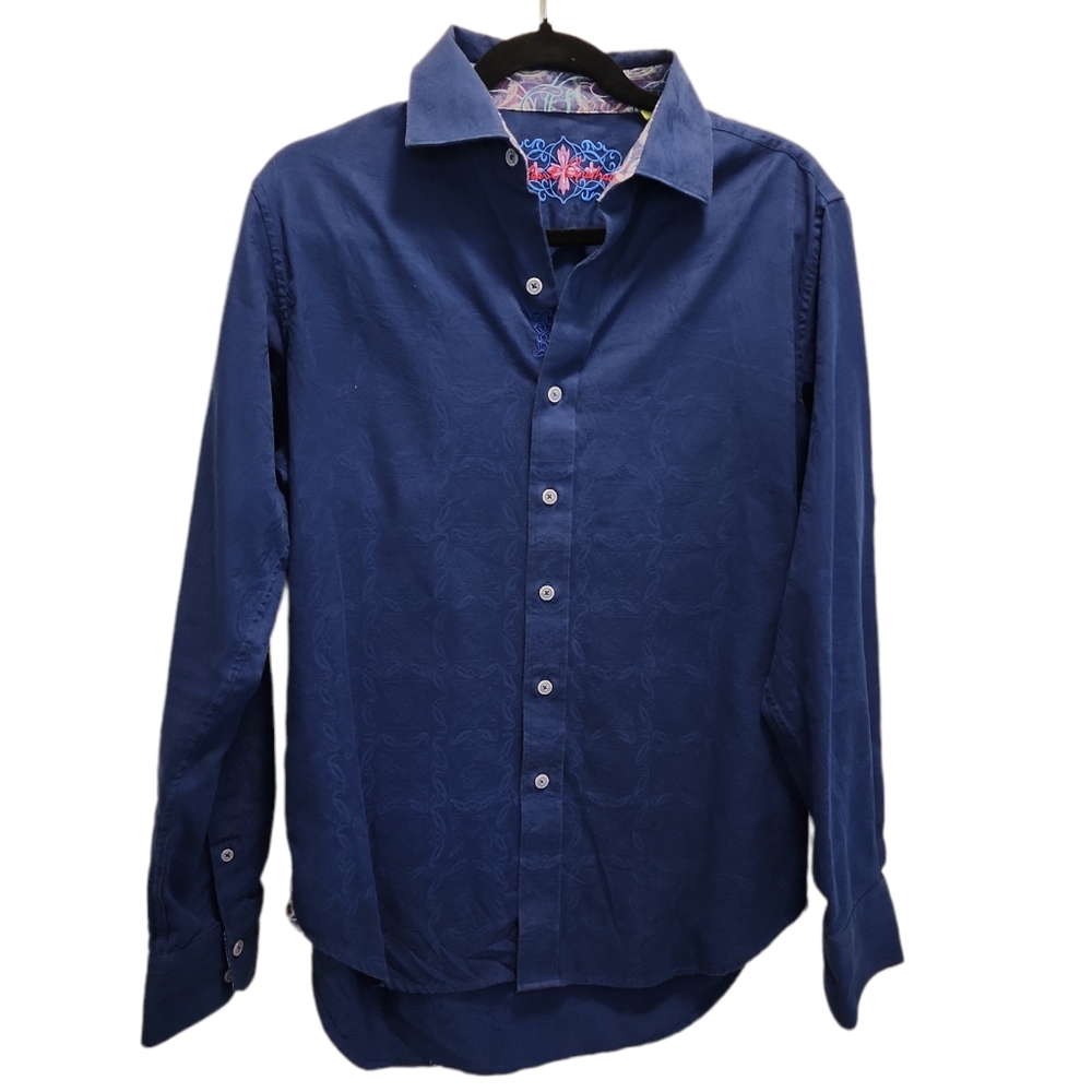 Robert Graham Men's S collared button down classic fit Knowledge Wisdom Truth